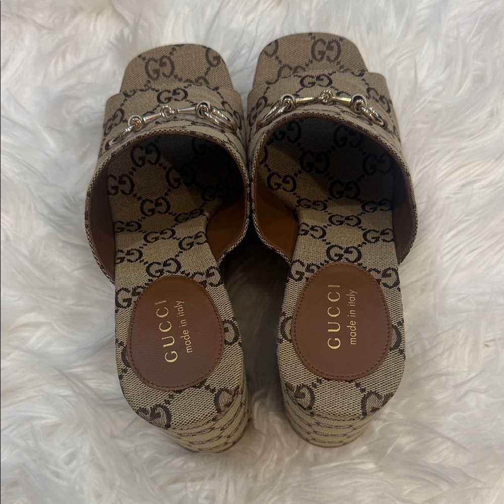 Gucci Women's Beige GG Canvas Espadrilles size 39Brand New! - Picture 3 of 5